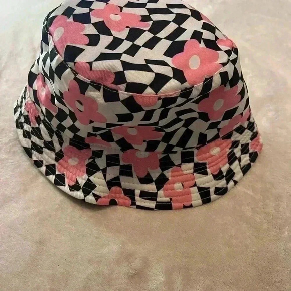 Flower patterned trendy bucket hat - Picture 2 of 2